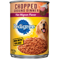 Pedigree Traditional Chopped Ground Dinner Filet Mignon Flavor Adult Wet Dog Food  13.2 Oz.