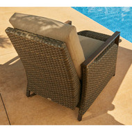 Pacific Casual Quincy 3-Piece Aluminum Reclining Chat Set