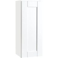 Continental Cabinets Andover Shaker 12 In. W x 12 In. D x 30 In. H White Thermofoil Wall Kitchen Cabinet