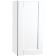 Continental Cabinets Andover Shaker 15 In. W x 12 In. D x 30 In. H White Thermofoil Wall Kitchen Cabinet