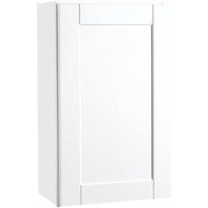 Continental Cabinets Andover Shaker 18 In. W x 12 In. D x 30 In. H White Thermofoil Wall Kitchen Cabinet
