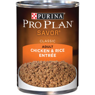Purina Pro Plan Savor Chicken & Rice Adult Wet Dog Food  13 Oz.