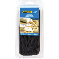 Seachoice 3/8 In. x 6 Ft. Double-Braided Nylon Fender Line  Black (2-Pack)