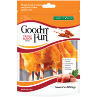 Healthy Hide Good 'n Fun Triple Flavor Wings Beef  Pork  & Chicken Dog Treat  4 Oz.