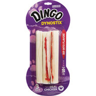 Dingo Dynostix Wrapped 5 In. Rawhide Bone (3-Pack)
