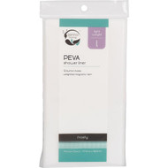 Zenith Zenna Home 70 In. x 72 In. Frosty Lightweight PEVA Shower Curtain Liner