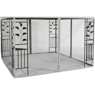 Outdoor Expressions 10 Ft. x 10 Ft. Gray Replacement Gazebo Netting