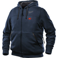 Milwaukee M12 2XL Navy Blue Men's Heated Full Zip Hooded Sweatshirt