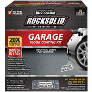 Rust-Oleum RockSolid Low VOC Garage Floor Coating Kit  Dark Gray  90 Oz.