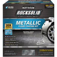 Rust-Oleum RockSolid Metallic Floor Coating Kit  Gunmetal  70 Oz.