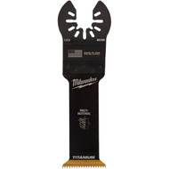 Milwaukee OPEN-LOK 1-1/4 In. Titanium Enhanced Bi-Metal Multi-Material Oscillating Blade
