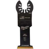 Milwaukee OPEN-LOK 1-3/8 In. Titanium Enhanced Bi-Metal Multi-Material Oscillating Blade