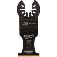 Milwaukee OPEN-LOK 1-3/8 In. Titanium-Enhanced Carbide Extreme Metal Oscillating Blade (3-Pack)