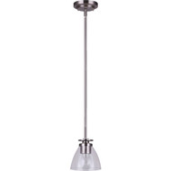 Home Impressions 1-Bulb Brushed Nickel Incandescent Pendant Light Fixture  Clear Glass