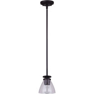 Home Impressions 1-Bulb Oil Rubbed Bronze Incandescent Pendant Light Fixture  Seeded Glass