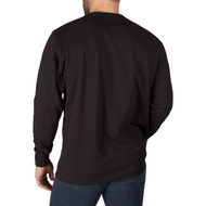 Milwaukee Small Black Long Sleeve Men's Heavy-Duty Pocket Shirt
