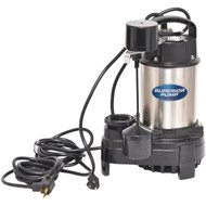 Superior Pump 1/2 HP Stainless Steel/Cast Iron Submersible Sump Pump with Vertical Float Switch