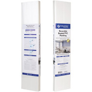 Inteplast Building Products 7-1/2 In. x 1/4 In. H. x 34 In. L. White PVC Reversible Beaded Wainscot Kit (6-Pack)