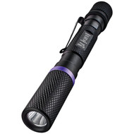 Police Security 395 Nm. 2AAA Aluminum UV Inspection Penlight with Bite Guard