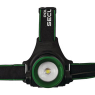 Police Security Blackout 850 Lm. LED Rechargeable Focusing Hardhat Compatible Headlamp