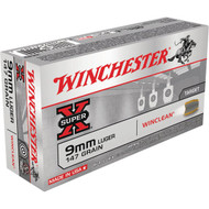 Winchester Super-X WinClean 9mm 147 Grain Centerfire Ammunition Cartridges