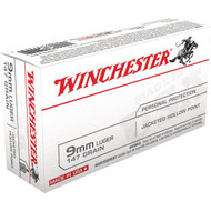 Winchester 9mm 115 Grain JHP Centerfire Ammunition Cartridges