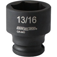 Channellock 3/8 In. Drive 13/16 In. 6-Point Shallow Standard Impact Socket