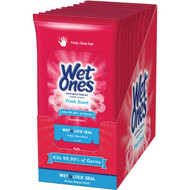Wet Ones Fresh Scent Antibacterial Disinfectant Individual Hand Cleaning Wipes (20-Count)