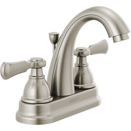 Peerless Elmhurst Brushed Nickel 2-Handle Lever 4 In. Centerset  Spout Bathroom Faucet