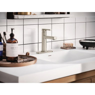 Moen Rinza 1-Handle Lever Centerset Bathroom Faucet  Spot Resist Brushed Nickel
