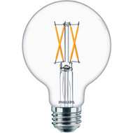 Philips Warm Glow 25W Equivalent Soft White G25 Medium Clear LED Decorative Light Bulb  Title 20 (2-Pack)