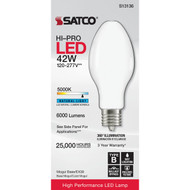 Satco 175W HID Equivalent ED28 Mogul Extended Base LED High-Intensity Light Bulb