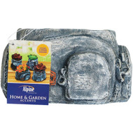 Alpine 5.75 In. W. x 4.50 In. H. x 6.69 In. L. Polyresin Denim Gear Mini Planter