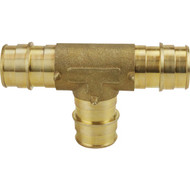 Apollo Retail 1/2 In. x 1/2 In x 1/2 In. Barb Brass PEX-A Tee
