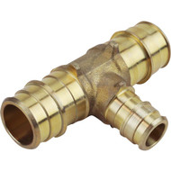 Apollo Retail 3/4 In. x 3/4 In. x 1/2 In. Barb Brass Reducing PEX-A Tee
