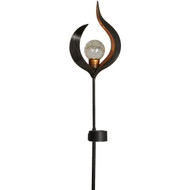 Alpine Iron & Glass 22 In. H. Modern Silhouette Solar LED Stake Light
