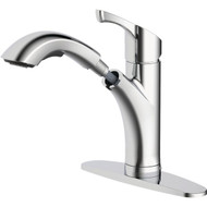 Home Impressions 1-Handle Lever Pull-Out Kitchen Faucet  Polished Chrome