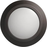 Satco Nuvo 7 In. 60W-Equivalent High-Lumen LED Disk Flush Mount Light Fixture Mahogany Bronze