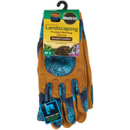 Miracle-Gro Women's Leather Durable Comfort Landscaping Gloves  Medium/Large