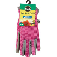 Miracle-Gro Garden Care Women's Small/Medium Polyester Mesh Pink Garden Gloves