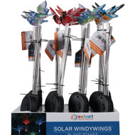 Exhart WindyWings 3 In. Solar LED Plant Stake Light