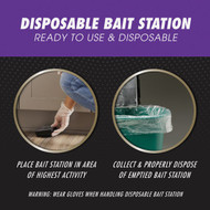 Tomcat Advanced Formula Disposable Mouse Bait Station (2-Pack)