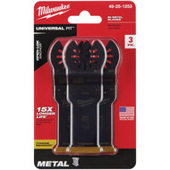 Milwaukee OPEN-LOK 1-1/8 In. Titanium Enhanced Bi-Metal Oscillating Blade (3-Pack)