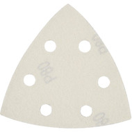 Milwaukee OPEN-LOK 3-1/2 In. 80 Grit Triangle Sandpaper (6-Pack)