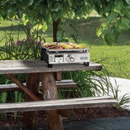 Dyna-Glo 1-Burner Stainless Steel 18 000 BTU 260 Sq. In. Outdoor LP Gas Griddle