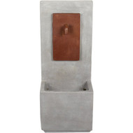 Best Garden 12 In. W. x 35 In. H. x 15 In. L. Rust Tap Resin Fountain