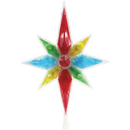 Alpine Multi-Color LED 14 In. Star Christmas Tree Topper