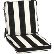 Arden Selections ProFoam 20 In. W. x 3.5 In. H. x 40 In. L. Acrylic Outdoor Dining Chair Cushion  Onyx Black Cabana