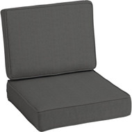 Arden Selections ProFoam 24 In. W. x 6 In. H. x 42 In. L. Acrylic Outdoor Deep Seat Cushion  Slate Gray