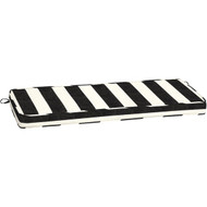 Arden Selections ProFoam 46 In. W. x 3.5 In. H. x 18 In. L. Acrylic Outdoor Bench Cushion  Onyx Black Cabana